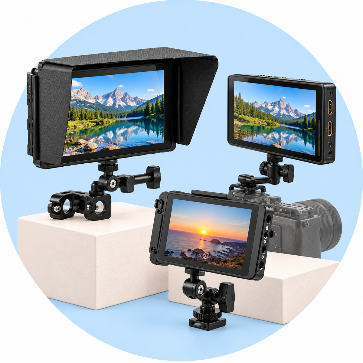 Camera Mounting Monitors
