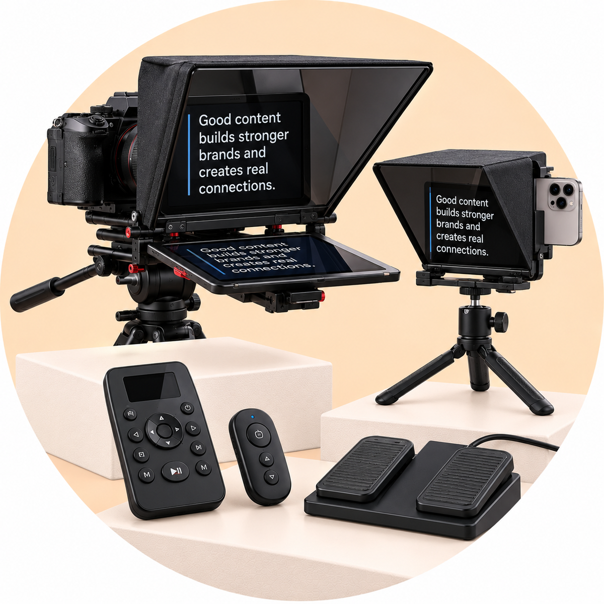 Teleprompters and Controllers