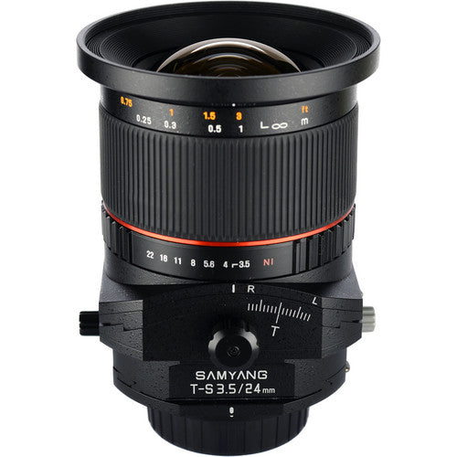 Samyang 24mm F3.5 Tilt-Shift lens for Canon EF mount