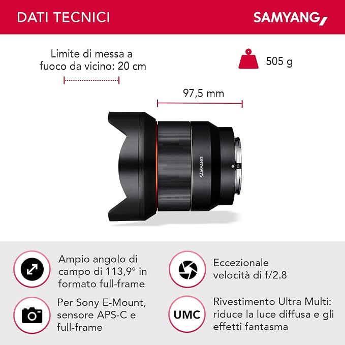 Samyang 14mm F2.8 for Sony E-mount