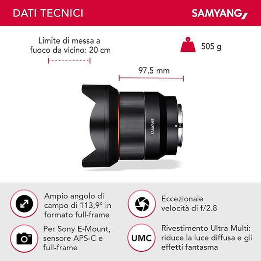 Samyang 14mm F2.8 for Sony E-mount