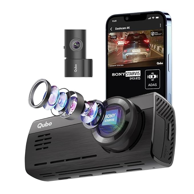 QUBO Dashcam Pro 4K Full Kit – Black (HCASV001)